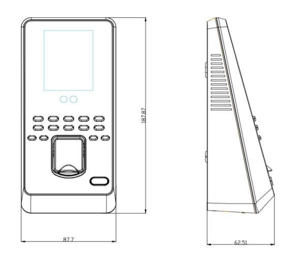 Устройство мультифакторной биометрической идентификации ZKTeco MultiBio 800-H (без RFID)