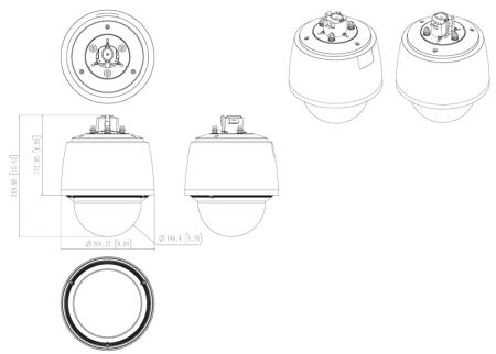 Уличная cетевая PTZ-видеокамера 2Мп Wisenet QNP-6250H с 25x оптическим зумом
