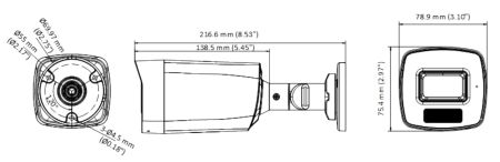 Уличная HD-TVI видеокамера HiWatch DS-T220A (3.6 мм) с технологией AoC и двумя подсветками до 40 м Уличная HD-TVI видеокамера HiWatch DS-T220A (3.6 мм) с технологией AoC и двумя подсветками до 40 м