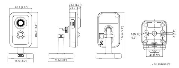 Компактная IP-видеокамера 6Мп HikVision DS-2CD2463G2-I (4 мм) с PIR-датчиком и микрофоном