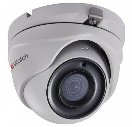 Купольная уличная HD-TVI видеокамера 2Мп HiWatch DS-T203P(B) (3.6 мм) с питанием PoC