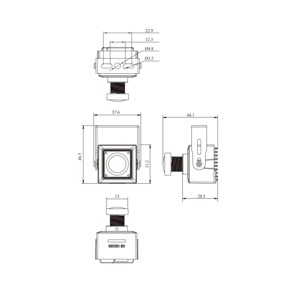 Мини IP-камера 2Мп RVi-2NCCX2356 (2.8) Мини IP-камера 2Мп RVi-2NCCX2356 (2.8)