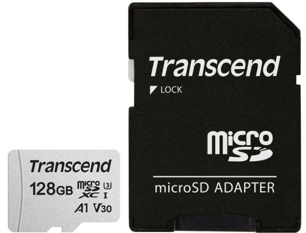 Карта памяти microSDXC Transcend 128 ГБ, TS128GUSD300S-A