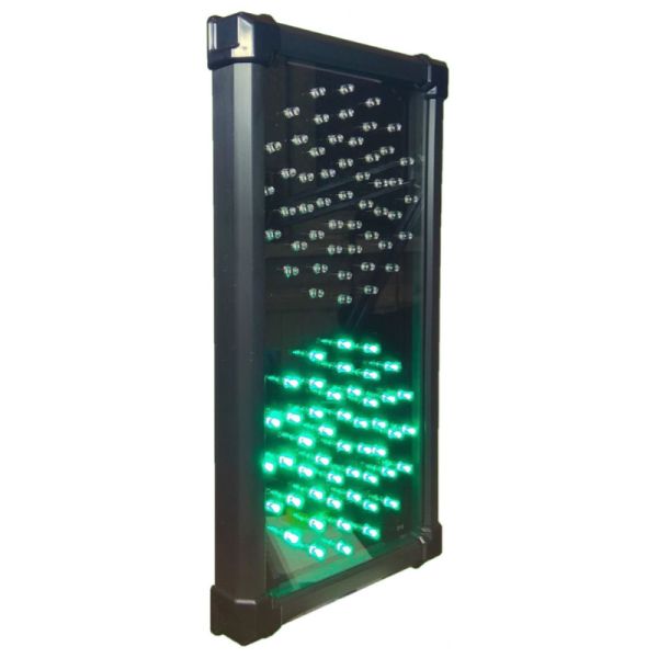 Светофор светодиодный двухсекционный Инфопаркинг ИС-1/24/К с козырьками