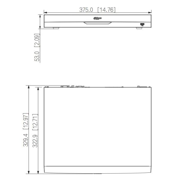PoE-видеорегистратор 32Мп 8-канальный WizSense Dahua DHI-NVR5208-8P-EI