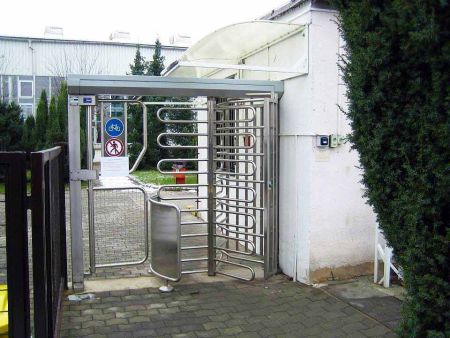 Полноростовой турникет с калиткой для прохода с велосипедом Gotschlich Ecco 120 BFB Stainless (6ELK3A0BC-T)