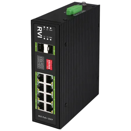 PoE-коммутатор RVi-1NSI8GP-2S неуправляемый сетевой PoE-коммутатор RVi-1NSI8GP-2S неуправляемый сетевой