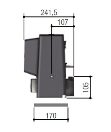Комплект автоматики Came BX 704 RC KIT Combo для откатных ворот (8K01MS-050)