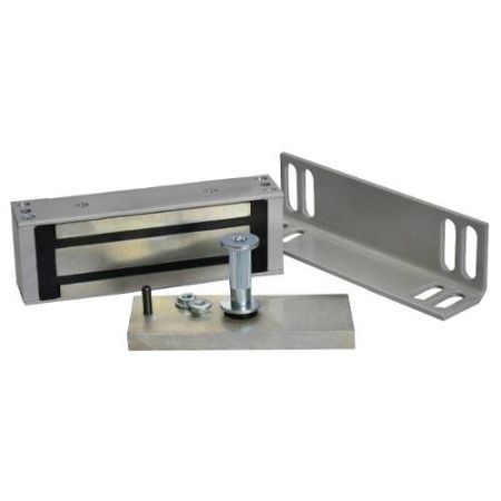 Электромагнитный замок Олевс М1-400, с уголком, серый Электромагнитный замок Олевс М1-400, с уголком, серый