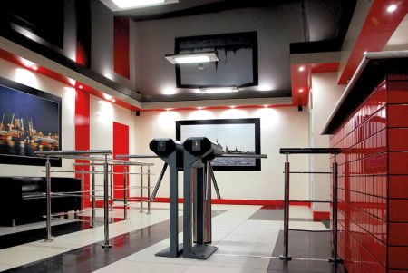 Электронная проходная PERCo-KT02.9 с планками Антипаника