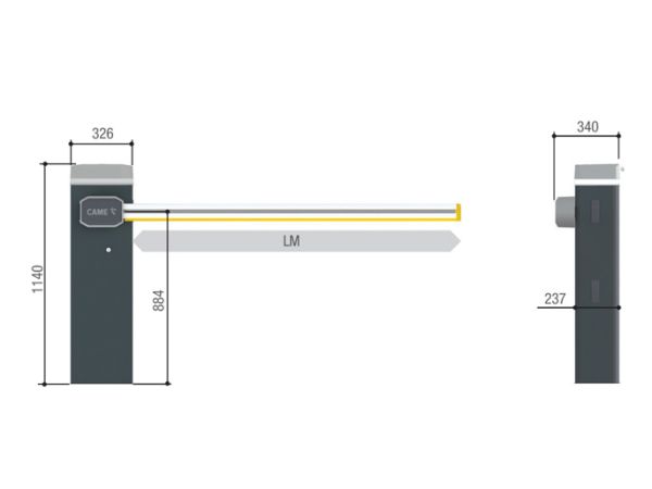 Тумба шлагбаума Came GGT40AGS