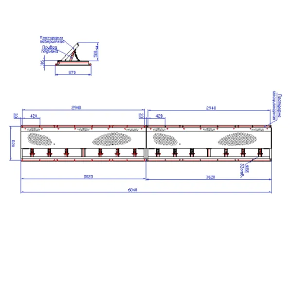Дорожный блокиратор Silar ПЗП 6000 ГЗ гидравлический, заглубляемый