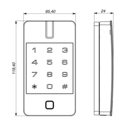 Сетевой IP-контроллер ProxWay PW-560 BLE с встроенными считывателями и клавиатурой