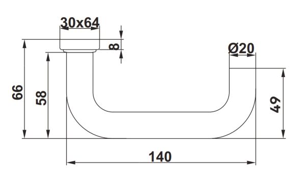 Комплект ручек dormakaba Pure 8100 / 6621 / 6679 для профильных дверей Комплект ручек dormakaba Pure 8100 / 6621 / 6679 для профильных дверей