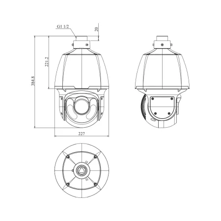 PTZ-видеокамера 4Мп RVi-2NCZ44533 (4.5-148.5) скоростная поворотная с обогревателем PTZ-видеокамера 4Мп RVi-2NCZ44533 (4.5-148.5) скоростная поворотная с обогревателем