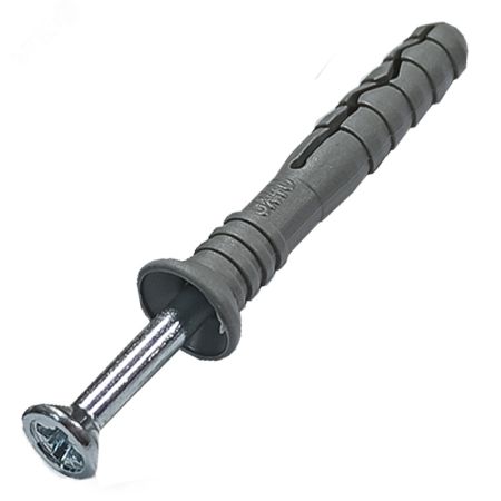 Дюбель-гвоздь 6х40 потайной бортик, полипропилен (500 шт.)