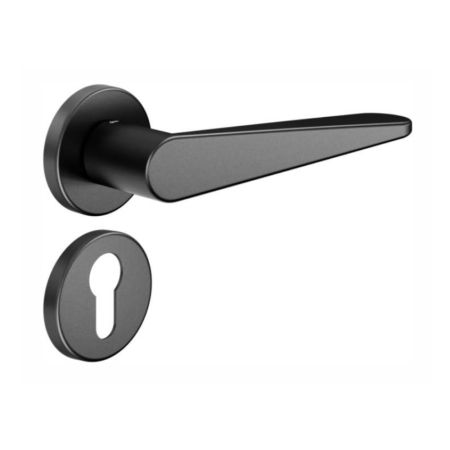 Комплект ручек dormakaba IKI IK12Y с накладкой под евроцилиндр Комплект ручек dormakaba IKI IK12Y с накладкой под евроцилиндр