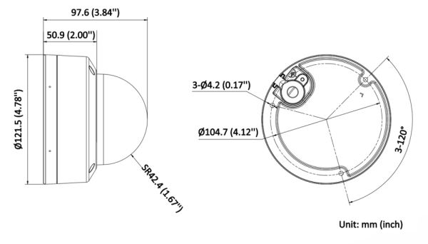 IP-видеокамера 4Мп Hikvision DS-2CD2143G2-LIS2U (4 мм), уличная