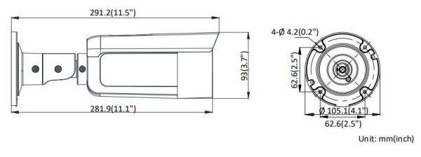 Уличная IP-видеокамера 4Мп HikVision DS-2CD2T47G1-L с технологией ColorVu