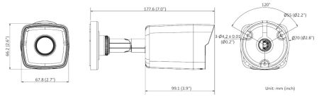 Уличная IP-камера 4Мп HiWatch DS-I450M (2.8 мм) с микрофоном Уличная IP-камера 4Мп HiWatch DS-I450M (2.8 мм) с микрофоном