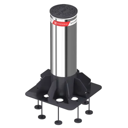 Противотаранный боллард Блокпост К4 стационарный из нержавеющей стали