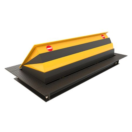 Блокиратор дорожный гидравлический TRB 600 SHALLOW (TRB-20P60-SHLW) с двумя гидроцилиндрами, длина 2000 мм