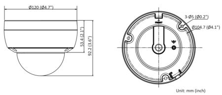 Антивандальная IP-камера 4Мп HiWatch DS-I452M (2.8 мм) с микрофоном