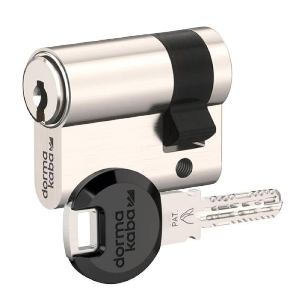 Полуцилиндр dormakaba matrix plus, никель, 3 ключа