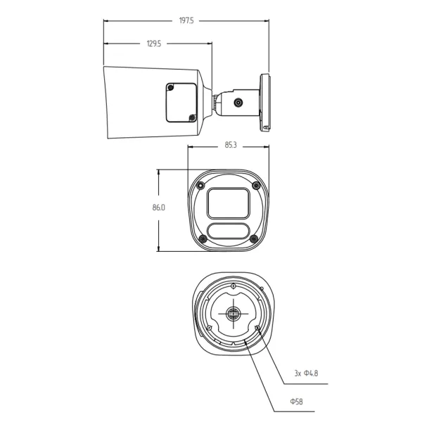 IP-видеокамера 5Мп Rubezh RV-3NCT5368 (8.0)