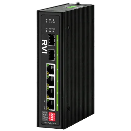 PoE-коммутатор RVi-1NSI4GP-2S неуправляемый сетевой PoE-коммутатор RVi-1NSI4GP-2S неуправляемый сетевой