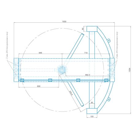 Полноростовой роторный турникет Блокпост Спектр СТ 1А автоматический