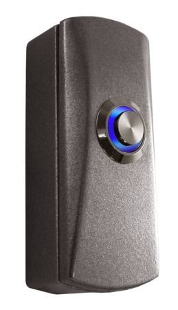 Кнопка выхода накладная Tantos TS-CLICK light с подсветкой (серебро)