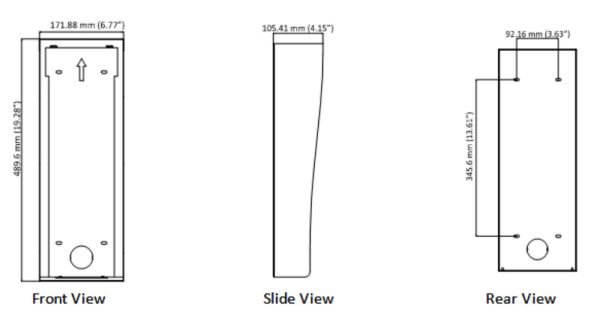 Монтажное основание HikVision DS-KAB10-D для накладной установки вызывных панелей