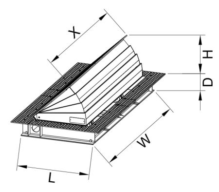 Блокиратор дорожный гидравлический TRB 600 SHALLOW (TRB-40P60-2p-SHLW) с двумя гидроцилиндрами, длина 4000 мм
