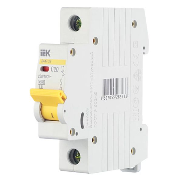 Автоматический выключатель IEK ВА47-29 1P 20А 4,5кА (MVA20-1-020-C)
