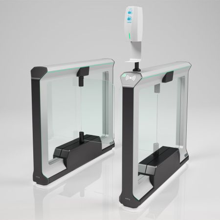 Распашной турникет Magnetic mWing с закаленными створками 900 мм