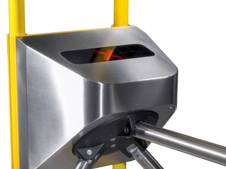 Турникет-трипод для транспорта PERCo-TTR-10AT из нержавеющей стали, с автоматическими планками Антипаника