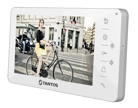 Монитор видеодомофона c кнопочным управлением TANTOS Amelie HD (белый)