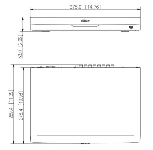 16-канальный HDCVI-видеорегистратор 4K Dahua DH-XVR5216AN-4KL-I3 с распознаванием лиц