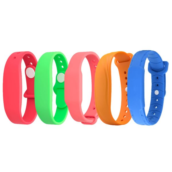 Силиконовый RFID-браслет NXP Mifare Plus SE 1k, с застежкой