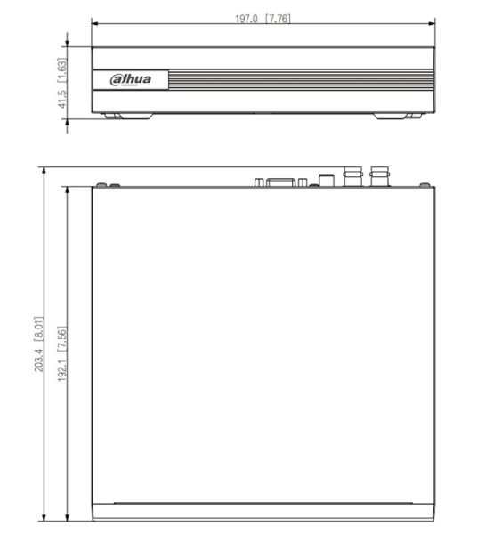 4-канальный HDCVI-видеорегистратор Dahua DH-XVR1B04H-I