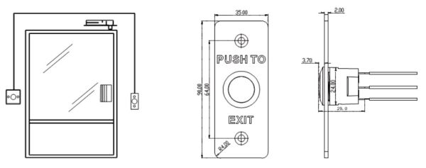 Механическая кнопка выхода HiWatch ACT-B02