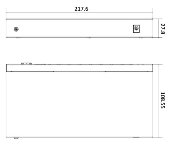 Неуправляемый 8-портовый PoE коммутатор HikVision DS-3E0510P-E