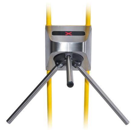 Турникет-трипод для транспорта PERCo-TTR-10AT из нержавеющей стали, с автоматическими планками Антипаника