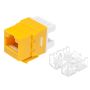 Модуль коммутационный ЛЮ-МКС-5e.8К81, тип Keystone 180°, UTP, кат.5e, желтый
