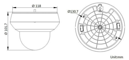Скоростная уличная PTZ IP-камера 2Мп HiWatch DS-I205M(B)