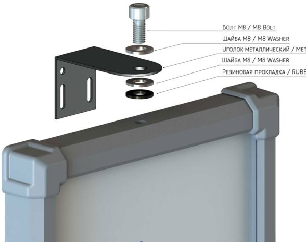 Светофор светодиодный двухсекционный Инфопаркинг ИС-Т8.3/24/К с козырьками Светофор светодиодный двухсекционный Инфопаркинг ИС-Т8.3/24/К с козырьками