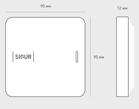 Считыватель Sigur MR100 (MR1 BLE) c идентификацией по смартфону и картам