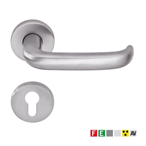 Комплект нажимных ручек dormakaba OGRO Premium 8906 для сплошных дверей