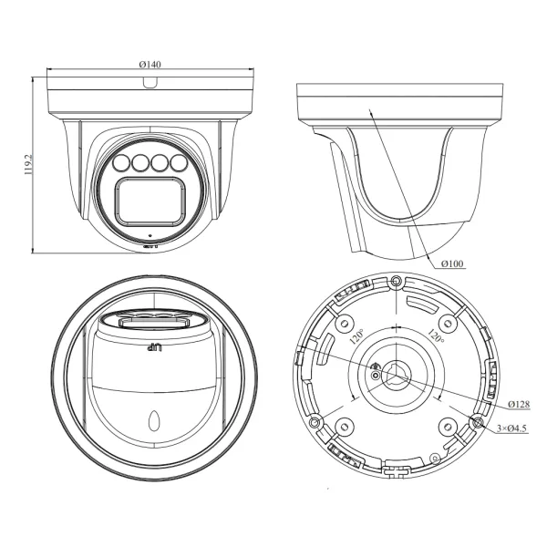 IP-видеокамера 4Мп RVi-2NCEL4378 (2.8) IP-видеокамера 4Мп RVi-2NCEL4378 (2.8)